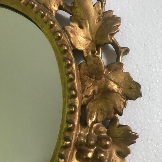 Image 1 of Venezianischer Barockspiegel - Geschnitztes Holz - Blattgold - Italien - 17. Jahrhundert