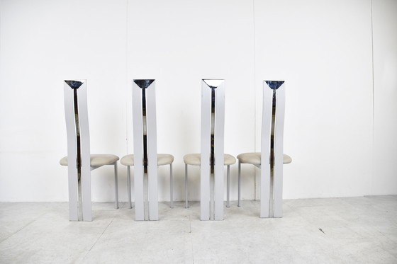 Image 1 of 4x postmoderne Esszimmerstühle