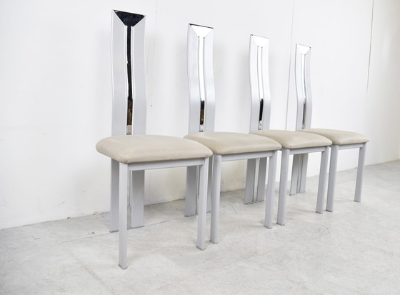 Image 1 of 4x postmoderne Esszimmerstühle