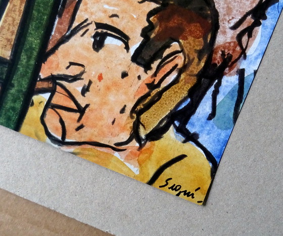 Image 1 of Antonio Segui - Originalplakat Roland Garros 1999 - Galerie Lelong, Paris