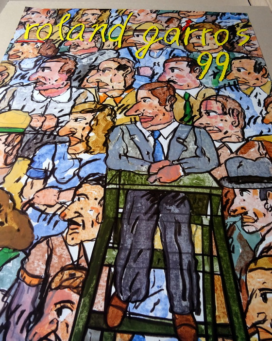 Image 1 of Antonio Segui - Originalplakat Roland Garros 1999 - Galerie Lelong, Paris