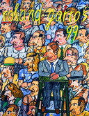 Antonio Segui - Originalplakat Roland Garros 1999 - Galerie Lelong, Paris