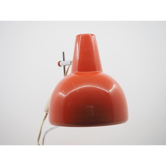 Image 1 of Alte rote Tischlampe, Tschechoslowakei