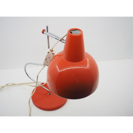 Image 1 of Alte rote Tischlampe, Tschechoslowakei