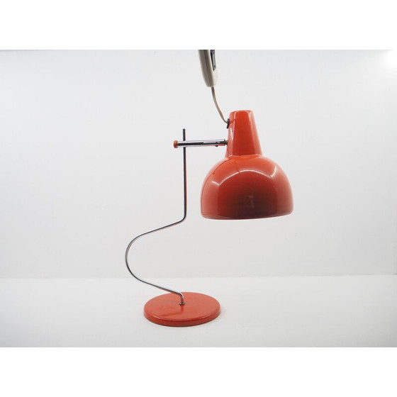 Image 1 of Alte rote Tischlampe, Tschechoslowakei