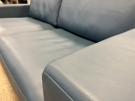 Image 1 of Rolf Benz Ego 2-Sitzer-Sofa, blaues Leder