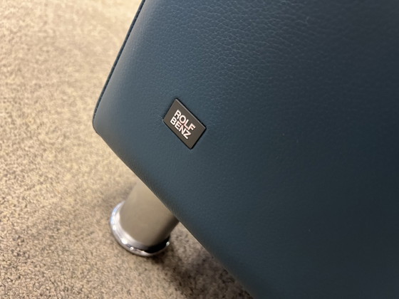 Image 1 of Rolf Benz Ego 2-Sitzer-Sofa, blaues Leder