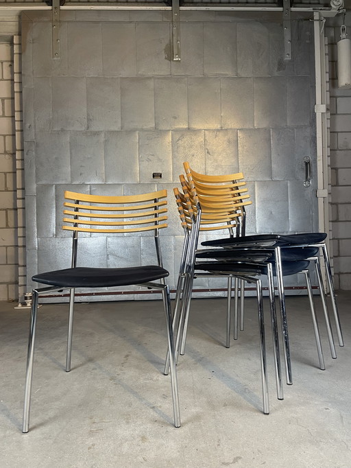 4X Radius Stuhl von Thore Lassen & Soren Nielsen für Randers & Radius