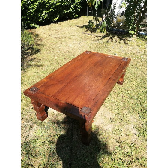 Image 1 of Vintage Couchtisch aus Massivholz, Frankreich 1950