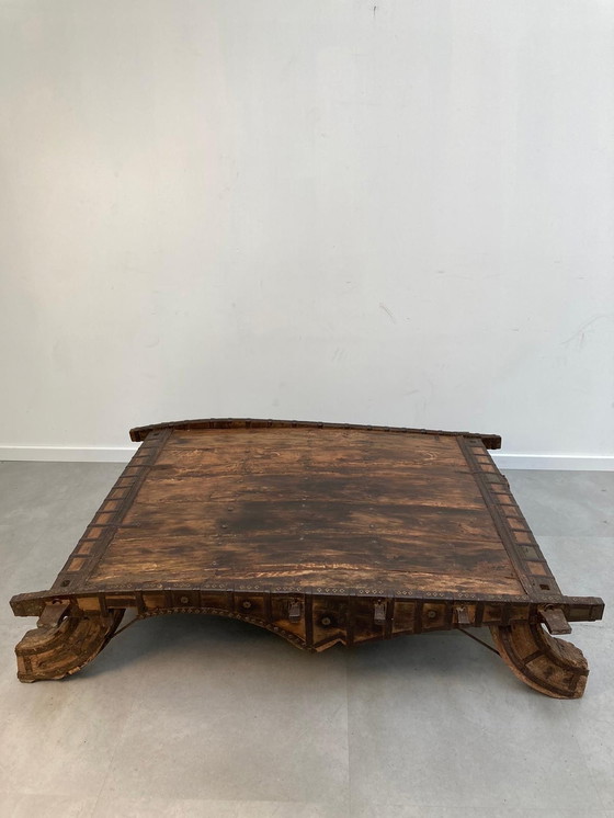 Image 1 of Antieke ossenkar Salontafel