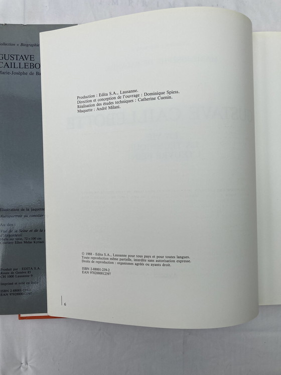 Image 1 of Gustave Caillebotte 2 Alte Bücher 1988 und 1968, Schweizer Ausgabe