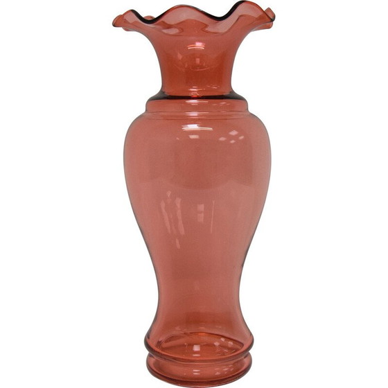 Image 1 of Vase aus tschechischem Kunstglas von Glasswork Novy Bor, 1950er Jahre