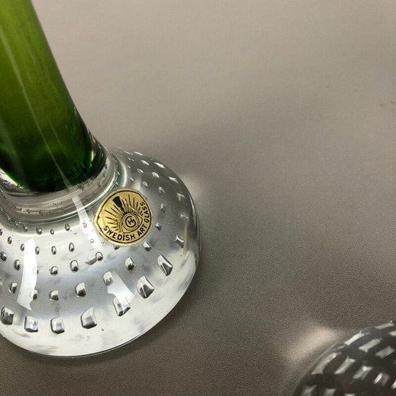 Image 1 of Satz von 5 Vasen aus farbigem Glas von Bo Borgstrom für Aseda, Schweden 1970