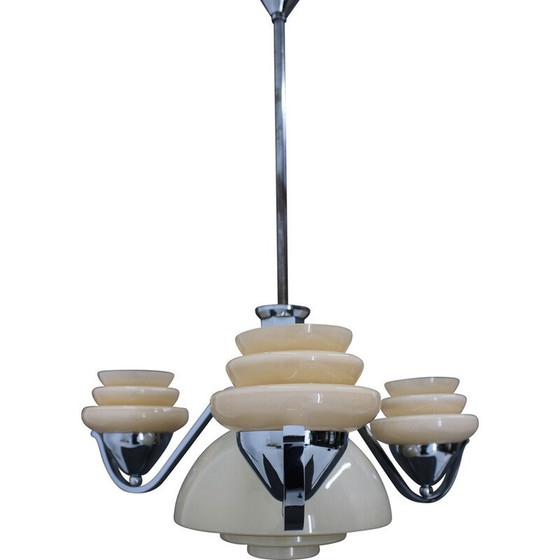 Image 1 of Vintage Art Deco Kerzenständer, Tschechoslowakei 1930