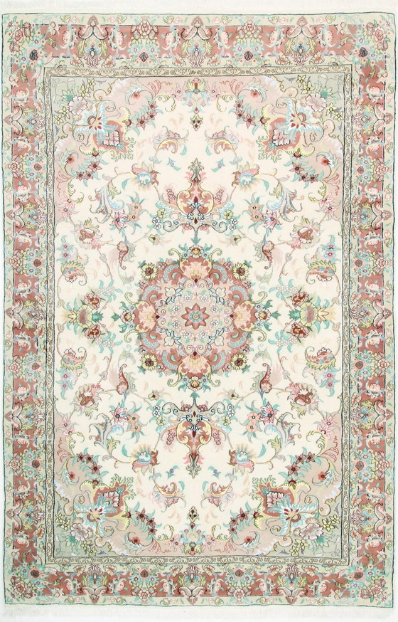 Image 1 of Original Handgeknüpfter Perserteppich Tabriz 304 X 201 Cm Neu , Unbenutzt