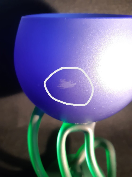 Image 1 of Józefina Kunstglas Kelch und Schale