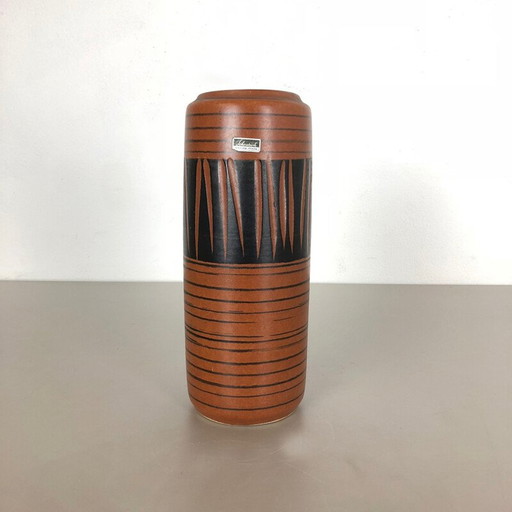 Vintage Pottery Fat Lava Vase von Scheurich Deutschland 1970s