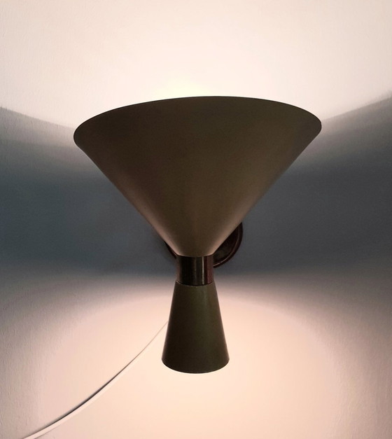 Image 1 of 2X Diabolo-Konsolen aus Messing und Metall, 1950er Jahre