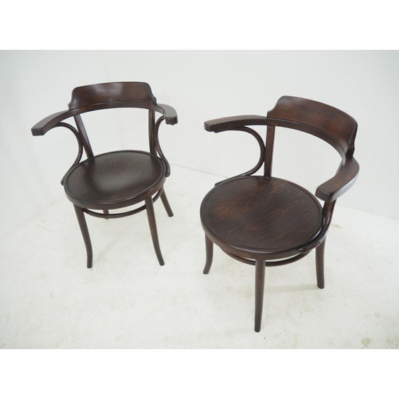 Image 1 of Paar Vintage-Esszimmerstühle von Thonet, 1920er Jahre