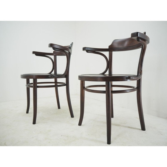 Image 1 of Paar Vintage-Esszimmerstühle von Thonet, 1920er Jahre