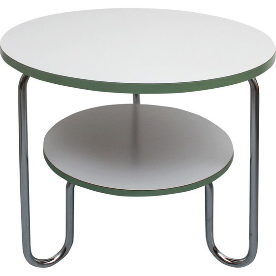 Image 1 of Vintage Couchtisch Art Deco in Chrom und Formica, 1930er Jahre