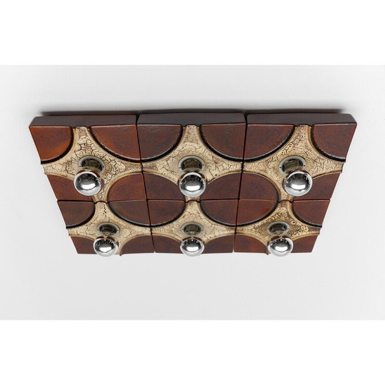 Image 1 of 6er-Set Keramik-Wandlampen von Pan Keramik, 1960