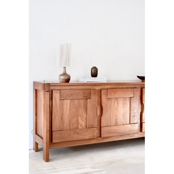 Image 1 of Sideboard aus massiver, heller Ulme von Roland Haeusler für Maison Regain
