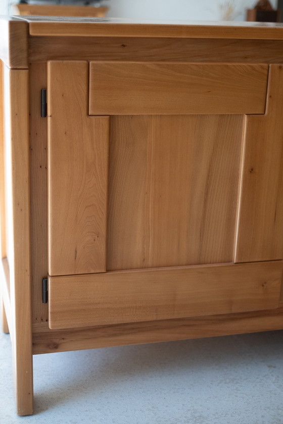 Image 1 of Sideboard aus massiver, heller Ulme von Roland Haeusler für Maison Regain
