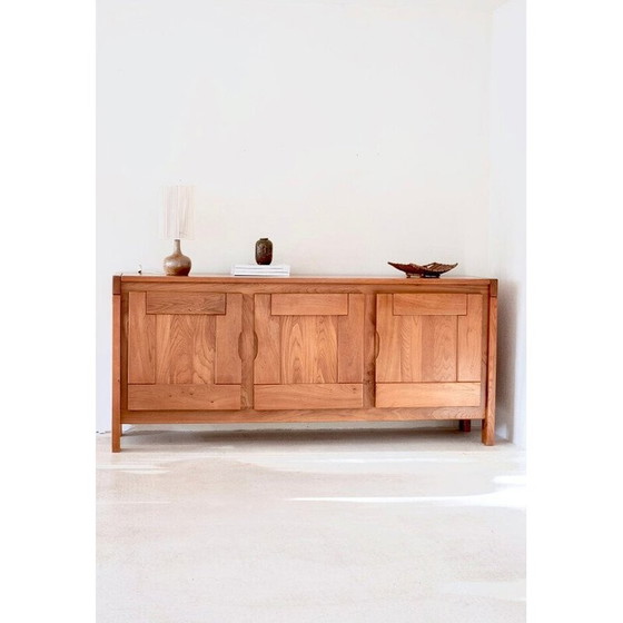 Image 1 of Sideboard aus massiver, heller Ulme von Roland Haeusler für Maison Regain
