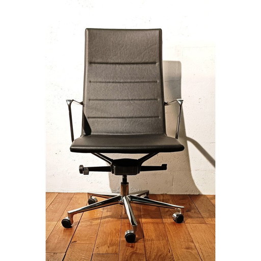 Vintage leder sessel by Icf