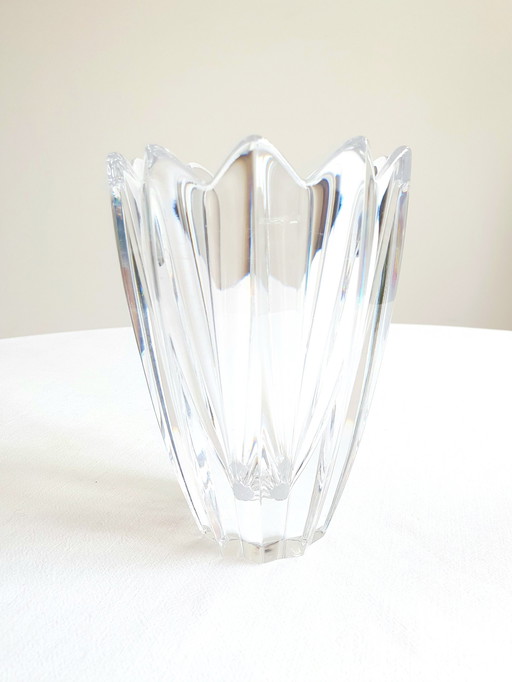 Tulpenvase Aus Kristall Schweden 70S
