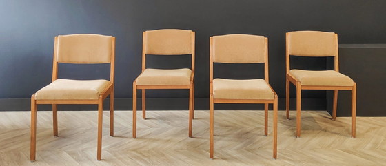 Image 1 of 4x Mid Century Esstisch Stuhl