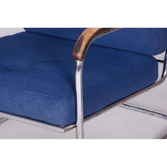 Image 1 of Paar alte Bauhaus-Sessel aus Chromstahl, Schweiz 1930