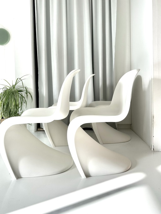 4x Vitra Panton Chair Weiß