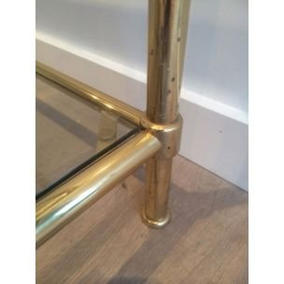 Image 1 of Vintage Couchtisch aus Messing und Glas, 1960