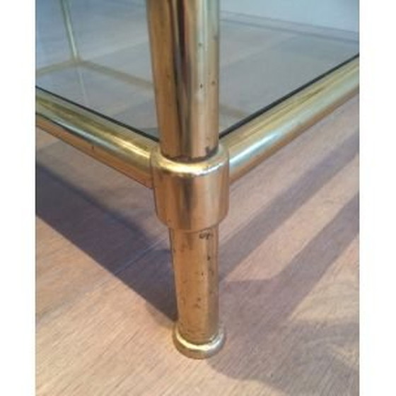 Image 1 of Vintage Couchtisch aus Messing und Glas, 1960