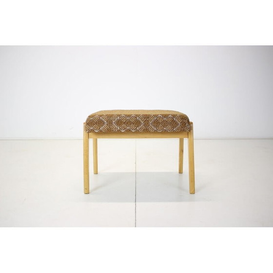 Image 1 of Mid Century Holzhocker, 1966er