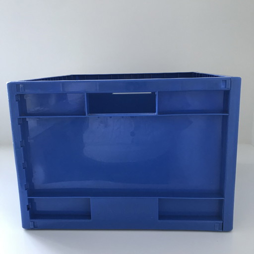 Ikea Märd | Memphis Storage Crate | Retro Blue Crate | 1980s-90s