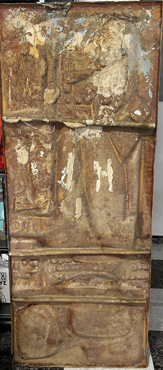 Image 1 of 3 X Fiberglas-Relief-Skulpturen, 1960S. Brutalist , Form + 2 Skulpturen , Groß