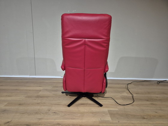 Image 1 of Polsteria Stehstuhl - Rot - Leder - Design - Elektrisch