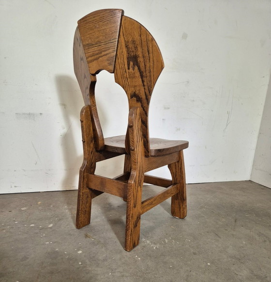 Image 1 of Brutalistischer Esszimmerstuhl