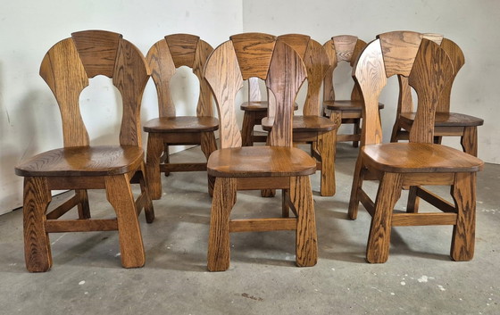 Image 1 of Brutalistischer Esszimmerstuhl