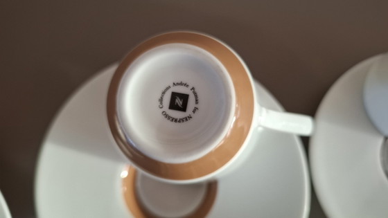 Image 1 of Beschreibung Nespresso Set Kollektionen Andrée Putman, 10-teilig bestehend aus 4 Espresso, 2 Lungo und 4 Cappuccino Tassen