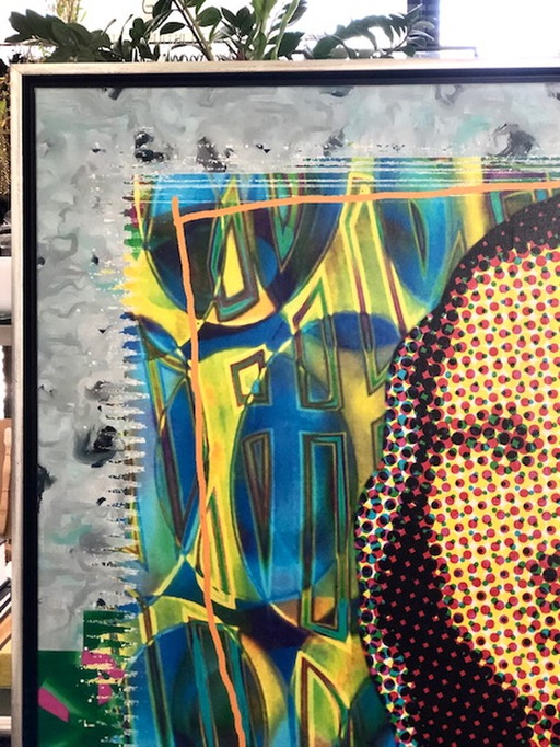 Arturo - Mona Lisa im Rahmen 105 x 105 cm