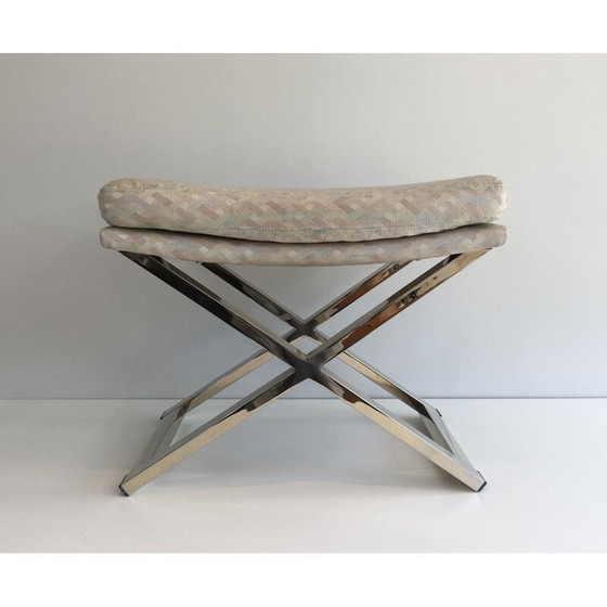 Image 1 of Vintage Hocker in Chrom 1970