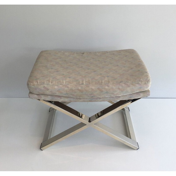 Image 1 of Vintage Hocker in Chrom 1970