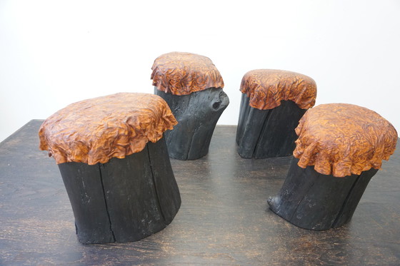 Image 1 of 4x Atelier Livd Baumstammhocker