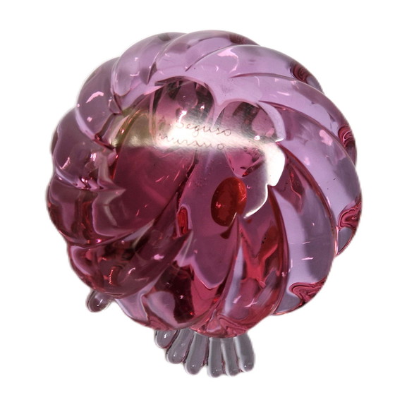 Image 1 of Murano - Neodym-Liebesvögel von Archimede Seguso - Signiert