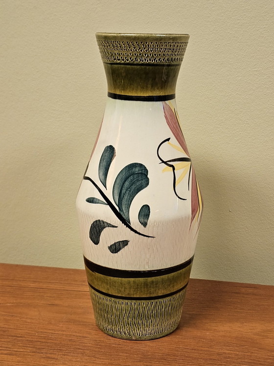 Image 1 of Vintage West Deutschland Ohr Vase Ohr Vase