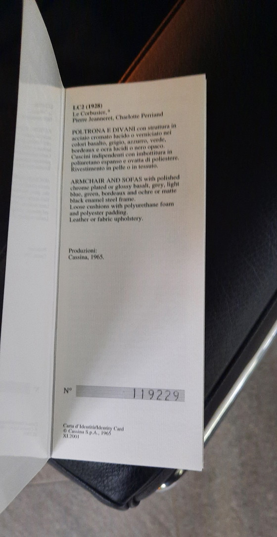 Image 1 of 2x LC2 Cassina Le Corbusier Sessel